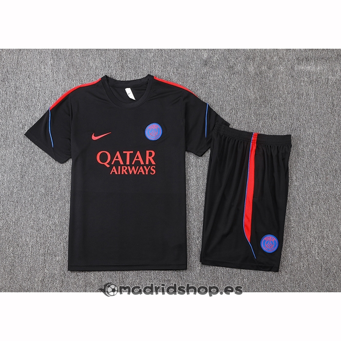 Chandal del Paris Saint-Germain Manga Corta 2026-27 Negro - Pantalon Corto